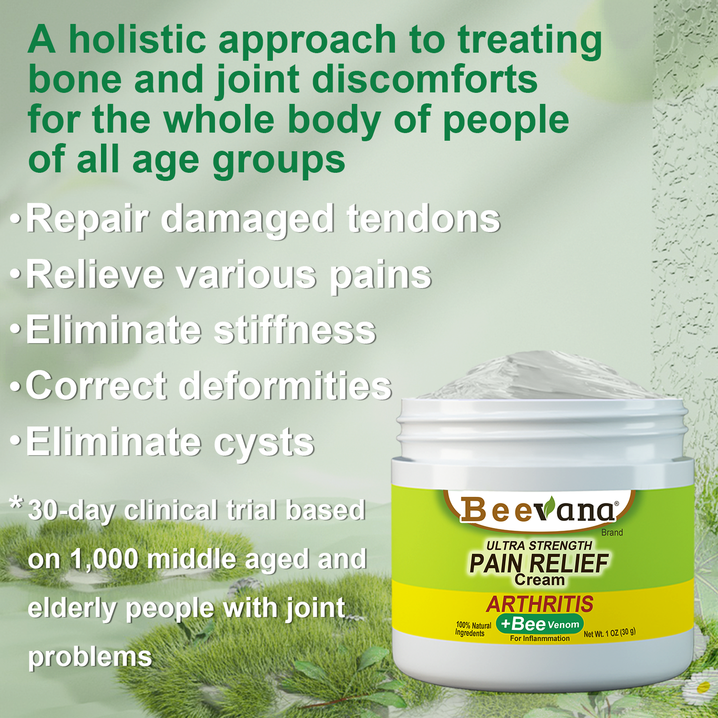 （🔥LAST DAY SALE-80% OFF) martoop™ Bee Venom Joint & Bone Therapy Cream (Full Body Recovery, Pure Natural Formula)
