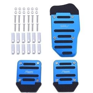 Universal Aluminum Non-Slip Gas Brake Pedals Sports Cover Set for all cars