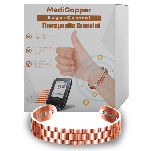 MediCopper Blood Sugar Regulation Medical Health Wristband