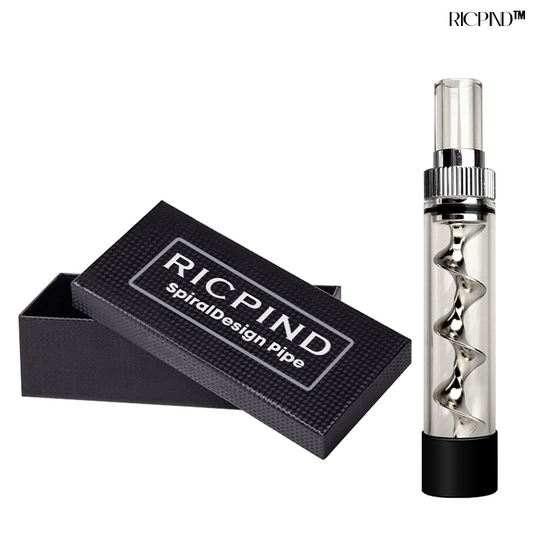 RICPIND Mini Glass SpiralDesign Pipe