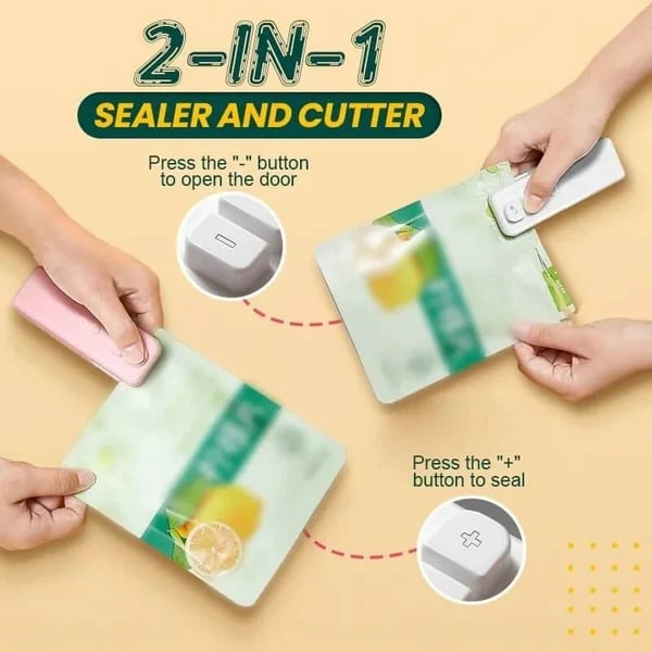 2-in-1 Magnetic Food Sealer