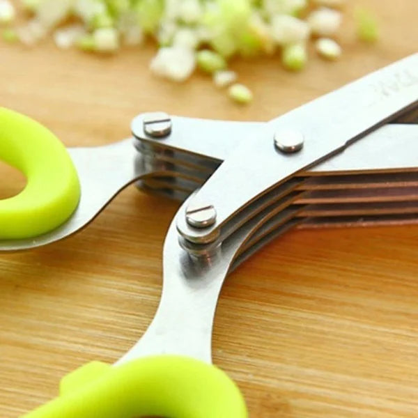 🔥BIG SALE - 50% OFF🔥 5 Blade Kitchen Salad Scissors