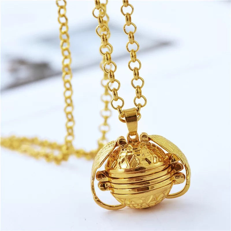 PHOTO LOCKET NECKLACE-Rose Gold【Free 16-color eyeshadow palette】