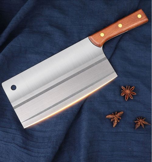 Imported from Japan, super strong kitchen knife, cut meat and bones easily.