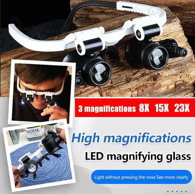 3 Magnifications LED Magnifying Glass