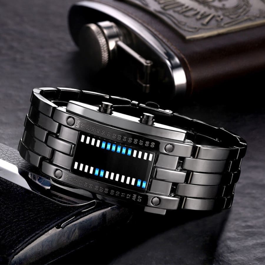 LED digital men's watch